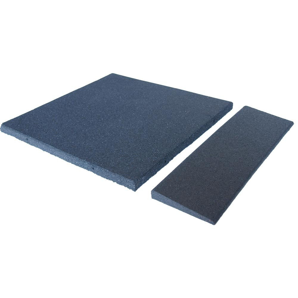 Rubber-Cal Eco-Sport 1-inch Interlocking Flooring Tiles - 1 x 20 x 20-inch Rubber Tile - 12 Pack, 32 Sqr/Ft Coverage - Green in Color