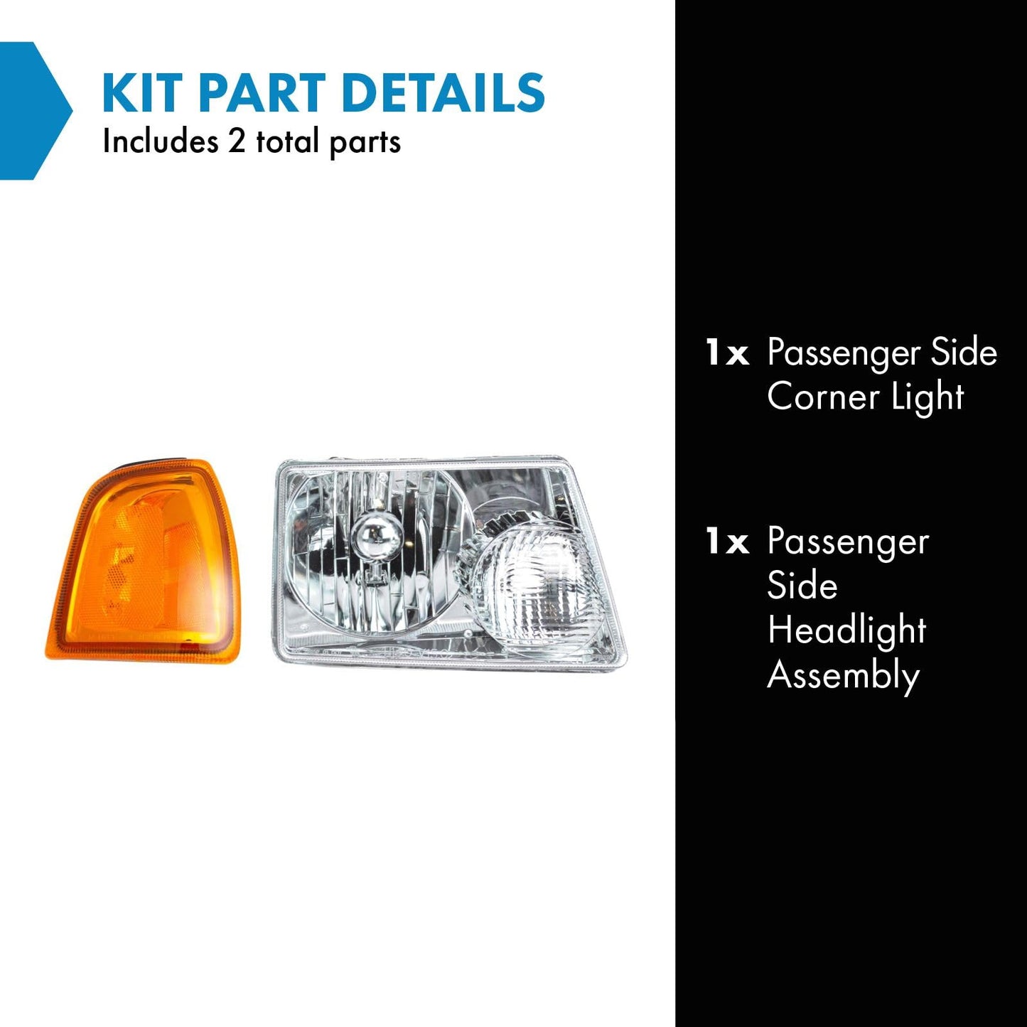 TRQ Lighting Kit for 2001-2005 Ford Ranger, Model LKA55874