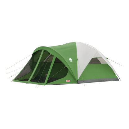 Coleman Evanston 6/8-Person Camping Tent with Screen Porch, Weatherproof Tent Sets Up in 15 Mins, Included Rainfly & Carry Bag, Made of PFAS-Free Materials