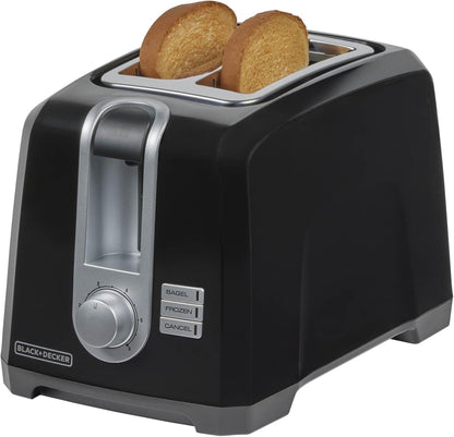 Skiennix 2-Slice Extra Wide Slot Toaster - Perfect for Bagels & Thick Bread, Stainless Steel Finish
