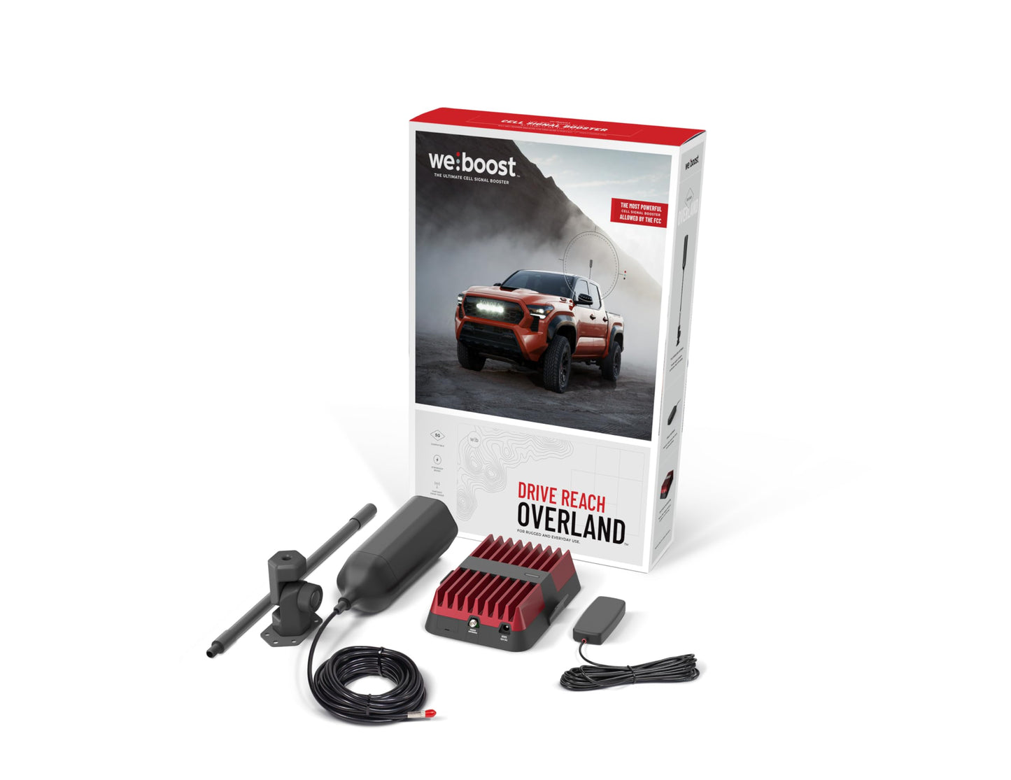 weBoost Drive Reach Overland - Cell Phone Signal Booster for Off Road Vehicles | Boosts 5G & 4G LTE for All U.S. Carriers - Verizon, AT&T, T-Mobile & More | Made in The U.S. | FCC Approved