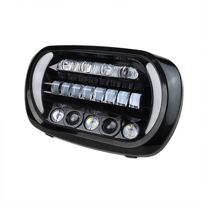 Dual LED Headlights fo Road Glide 2004-2013,White DRL Lights LED Headlamp Front Lamp with High Low Beam Turn Signal Lights for Harley Touring Road Glide 2004-2013 Accessories