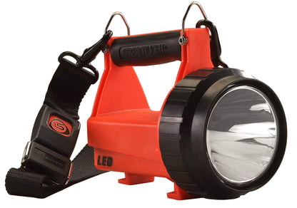 Streamlight 44450 Fire Vulcan 180-Lumen LED Flashlight with Standard System Includes AC/DC Charger, Dual Rear LEDs and Quick Release Shoulder Strap, Orange