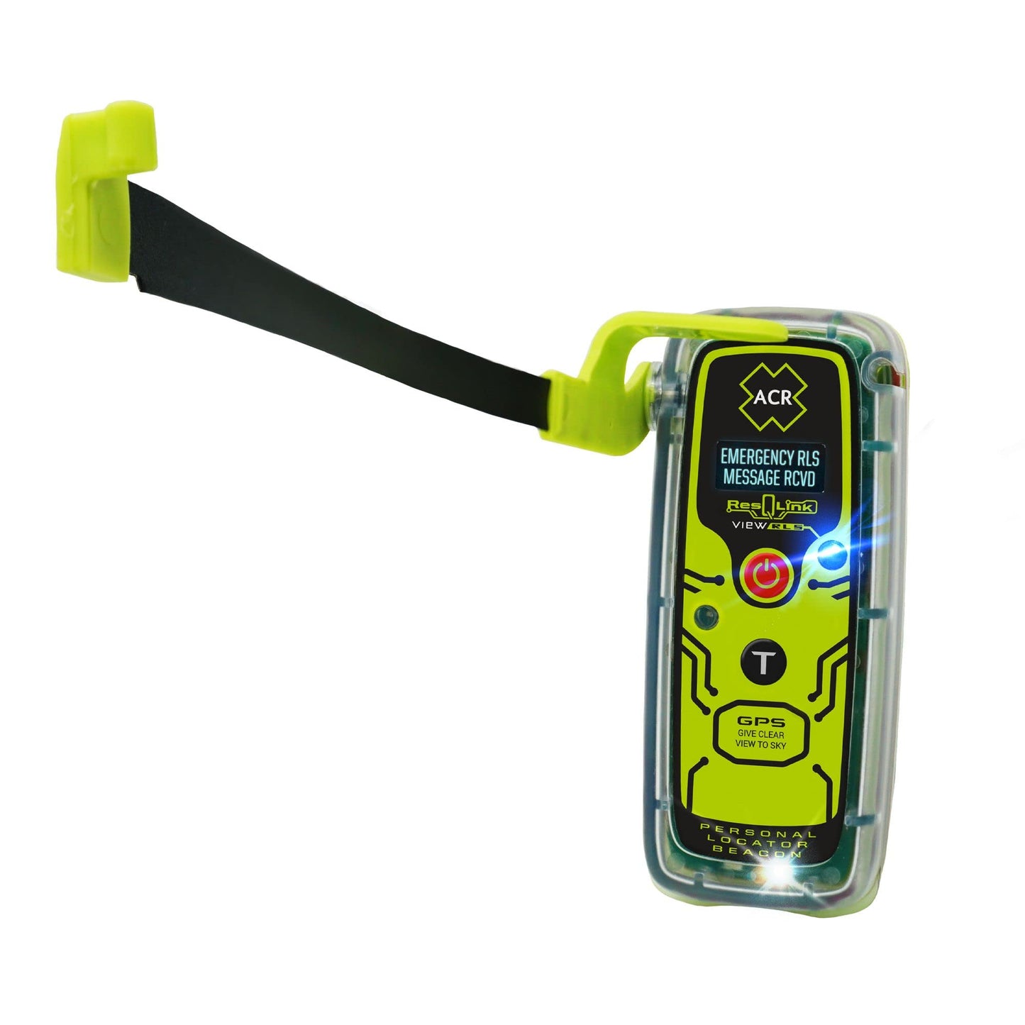 ACR ResQLink View RLS - SOS Personal Locator Beacon - Digital Display, Return Link Service, GPS Global Coverage to Alert Search and Rescue - Outdoor Emergency, Ideal for Hiking Hunting Boating Fishing