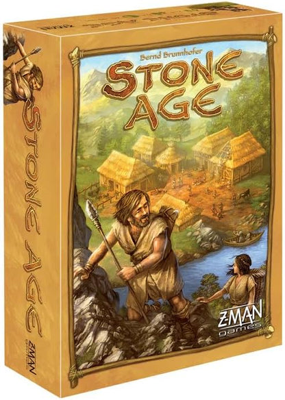 Stone Age Board Game - Engaging Worker Placement Strategy for Civilization Building! Fun Family Game for Kids and Adults Ages 10+ 2-4 Players 60-90 Minute Playtime Made by Z-Man Games