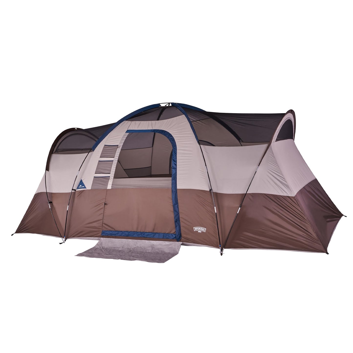 Wenzel Aspen Hills 8P Camp Cabin Tent – Huge 8 Person Car Camping Shelter, Fits 3 Queen Airbeds, 4 Windows, Waterproof Fly, 10 Year Warranty