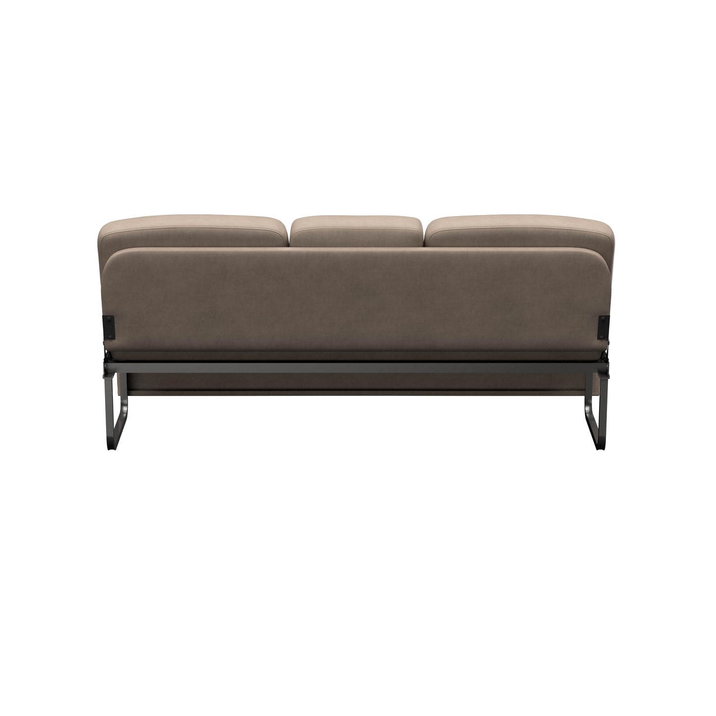 Thomas Payne Signature 72" Driftwood RV Jackknife Sleeper Sofa with Matching Kickboard, Easy Transition, High-Density Foam Cushioning, Fold-Down Center, Dual Cupholders - 2024044413