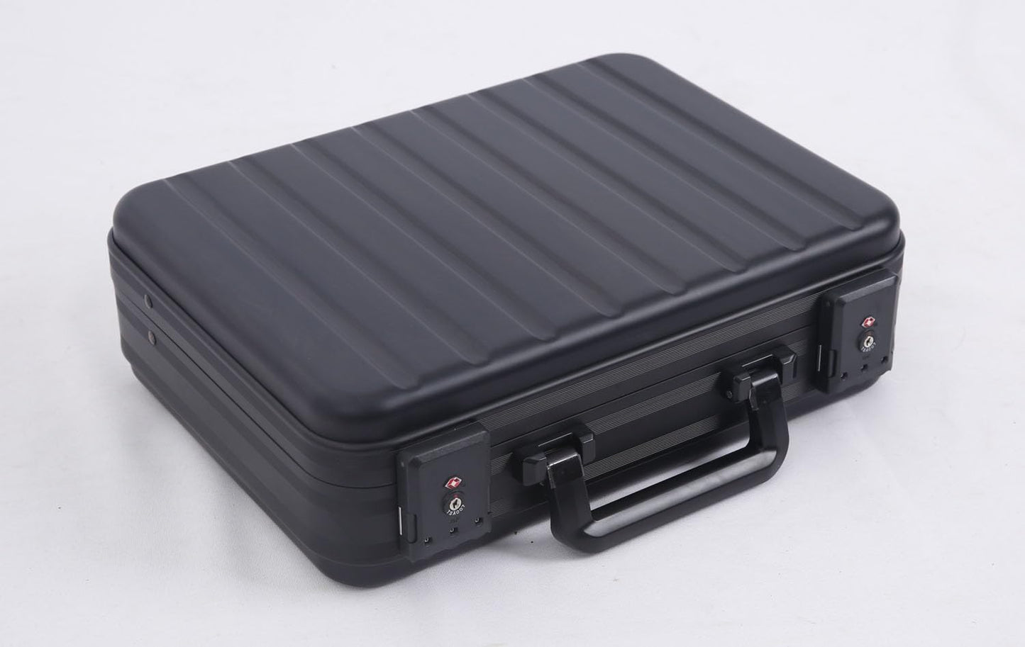 urecimy Aluminum Money Briefcase for Cash Metal Case for Men Business Attache Hardside Case Combination TSA Locks with Foam
