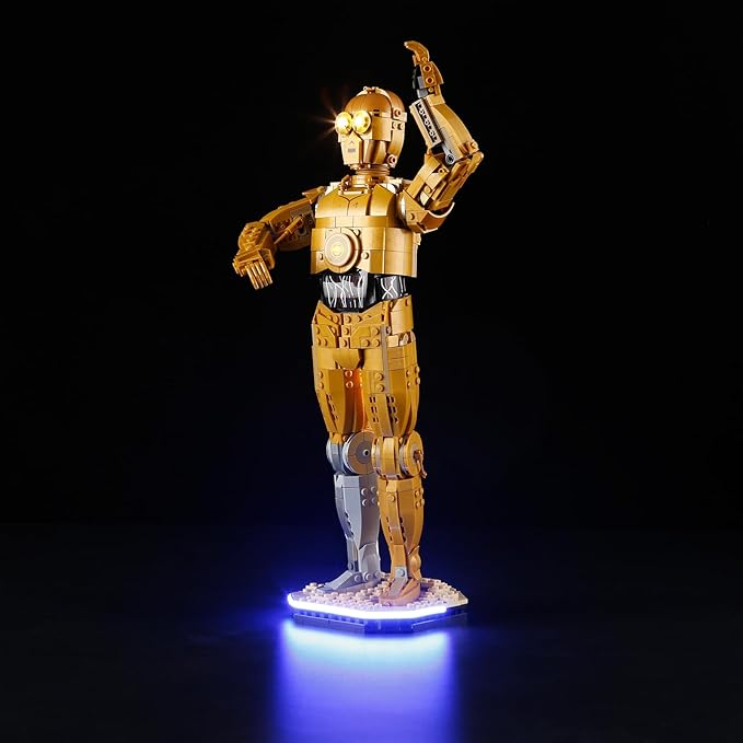 YEABRICKS LED Light for 75398 Star Wars C-3PO Building Blocks Model (Building Set NOT Included)