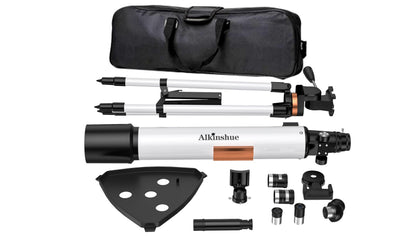 Telescope 80mm Aperture 800mm -Magnification 24-240X, Astronomical Portable Refracting Telescope Fully Multi-Coated High Transmission Coatings AZ Mount with Tripod &Wireless Control & Carrying Bag