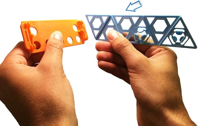 Qubits STEM Construction Set - 100 Pieces: an Open Play Engineering and Building Toy (Alternative to Blocks)