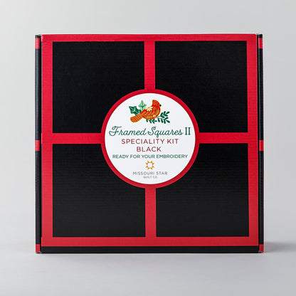 Missouri Star Framed Squares Specialty Black Fabric Kit – Precut Quilting Fabric for Patchwork, Sewing & Quilt Projects