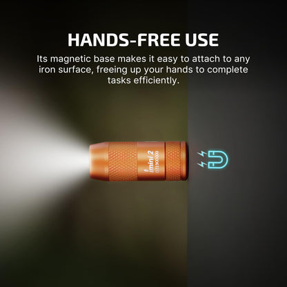OLIGHT Perun 3 Rechargeable Headlamp Flashlight Bundle with IMINI 2 EDC Rechargeable Keychain Flashlight
