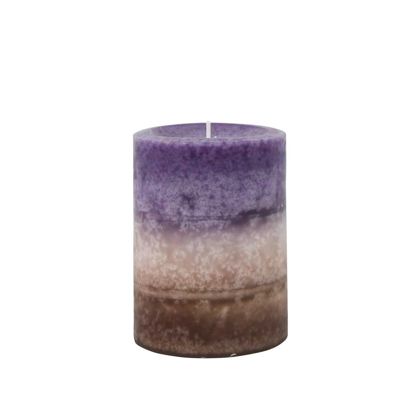 4 Inch Purple Sand Scented Pillar Candle