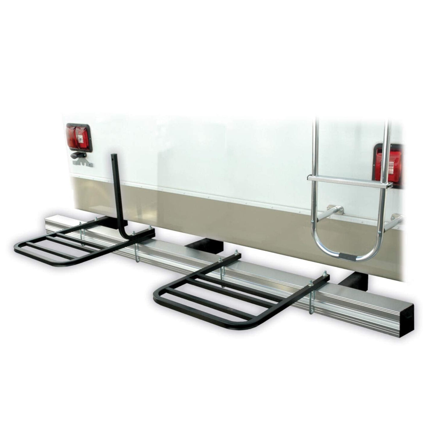 Swagman RV Approved 2 Bike RV Bumper Mount Rack – U-Bolt Mounted Carrier for Travel Trailers and RVs