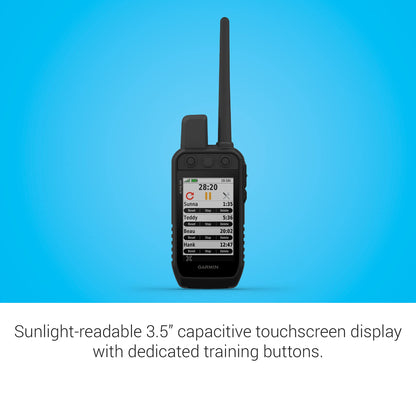 Garmin Alpha 200 Handheld, Simple, Accessible and Fast Tracking and Training for Your Dogs, Sunlight-readable 3.5" Capacitive Touchscreen