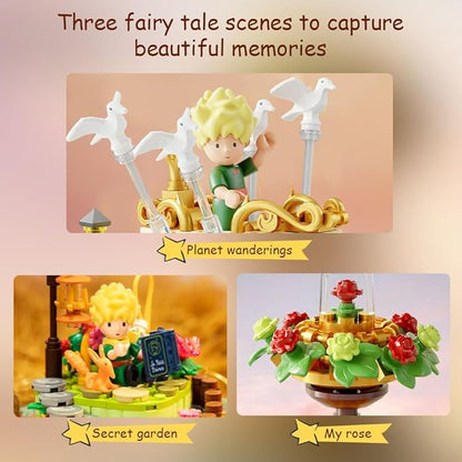 PANTASY The Little Prince Hourglass Building Blocks Set Construct Create Play Building Kit for Adults Home and Office