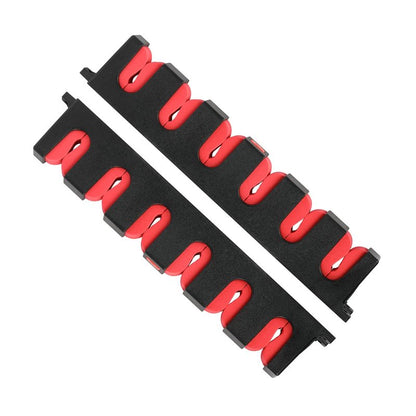 Simple Deluxe Horizontal Fishing Rod Holders Wall-Mounted - Fishing Rod Rack Great Fishing Pole Holder for Garage, Fishing Rod Rack Holds Up to 6 Rods, 13.6'' Red, 1 Pair Simple Deluxe