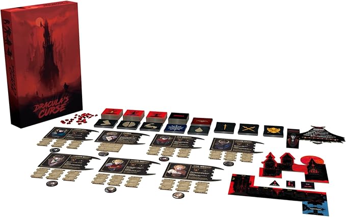 Dracula's Curse Vampire Slaying Board Game for 1-6 Players