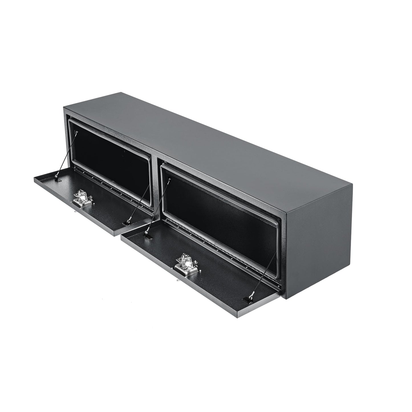 Garvee Black Steel Underbody Truck Tool Box, Truck Bed & Underbelly RV Storage Box, Locking t-Latch, Weather-Resistant, Heavy-Duty Job Box for Pickup Truck Bed, RV, Trailer, 60 in x 16 in x 13 in