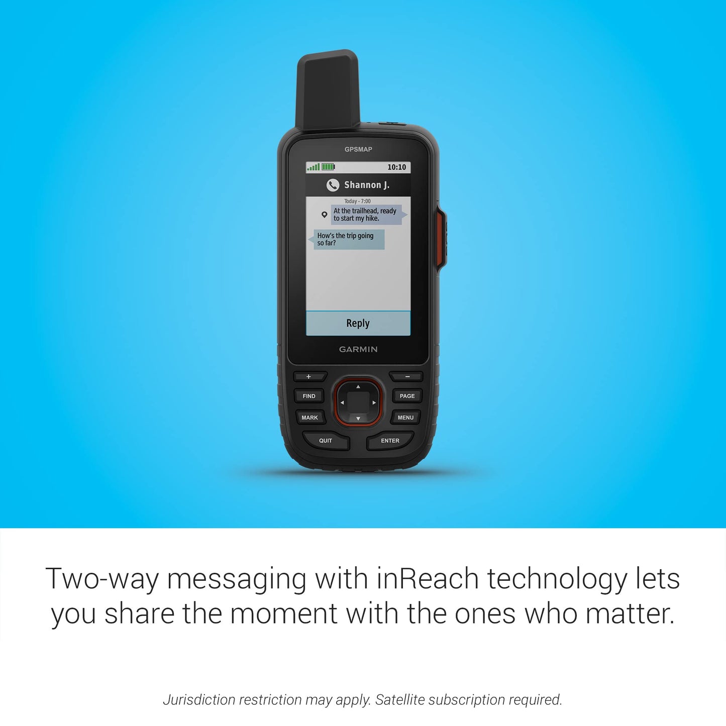 Garmin GPSMAP 67i Rugged GPS Handheld with inReach® Satellite Technology, Two-Way Messaging, Interactive SOS, Mapping (Renewed)