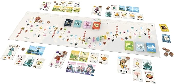 Stonemaier Games: Tokaido (Base Game) by Antoine Bauza | A Zen Strategy Board Game About Traveling in Japan for Adults and Family | Journey and Exploration from Kyoto to Edo | 1-5 Players 45 Mins