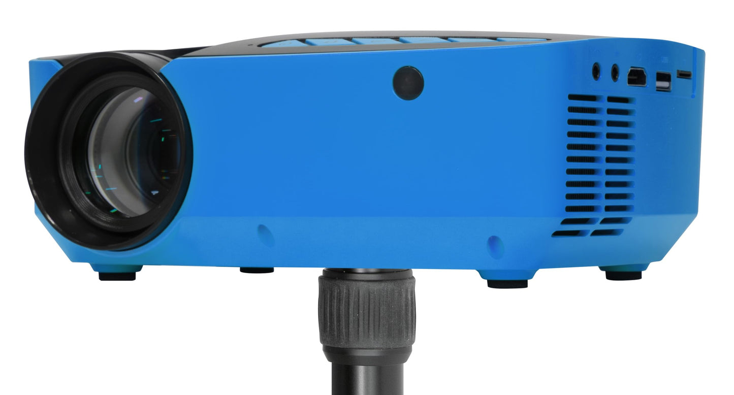 Artograph Flare 100 Digital Art Projector with Adjustable Monopod Stand, Blue/Black – 1080p Native Resolution, Built-In Art Grids for Drawing and Tracing, WiFi and HDMI Compatible