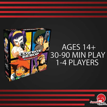 Japanime Games Cowboy Bebop: Space Serenade | from The Creator of Harmonies | Cooperate to Take Down Vicious | 1-4 Players | Ages 14+ | 30-90 Min Play Time