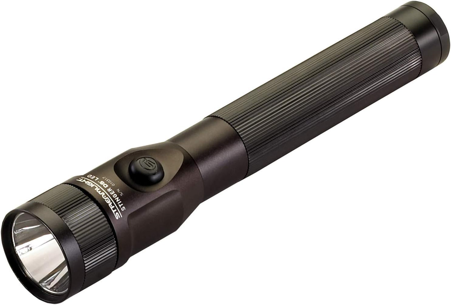 Streamlight 75866 Stinger DS 425-Lumen 26000-Candela Rechargeable LED Flashlight with Dual Switches and 120V AC/12V DC Smart Charger and 1 Smart Charge Holder, Black