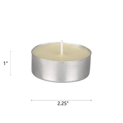 Mega Candles 12 pcs Unscented Oversize Ivory Tea Lights Candles, Pressed Wax Candle 12 Hour Burn Time, Home Décor, Wedding Receptions, Occasions, Events, Meditations, Tranquility, Spa