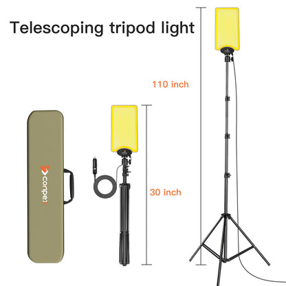 CONPEX Telescopic LED Camping Lights 18000 Lumens - Tripod, Remote Control, Outdoor Telescoping Light with Stand