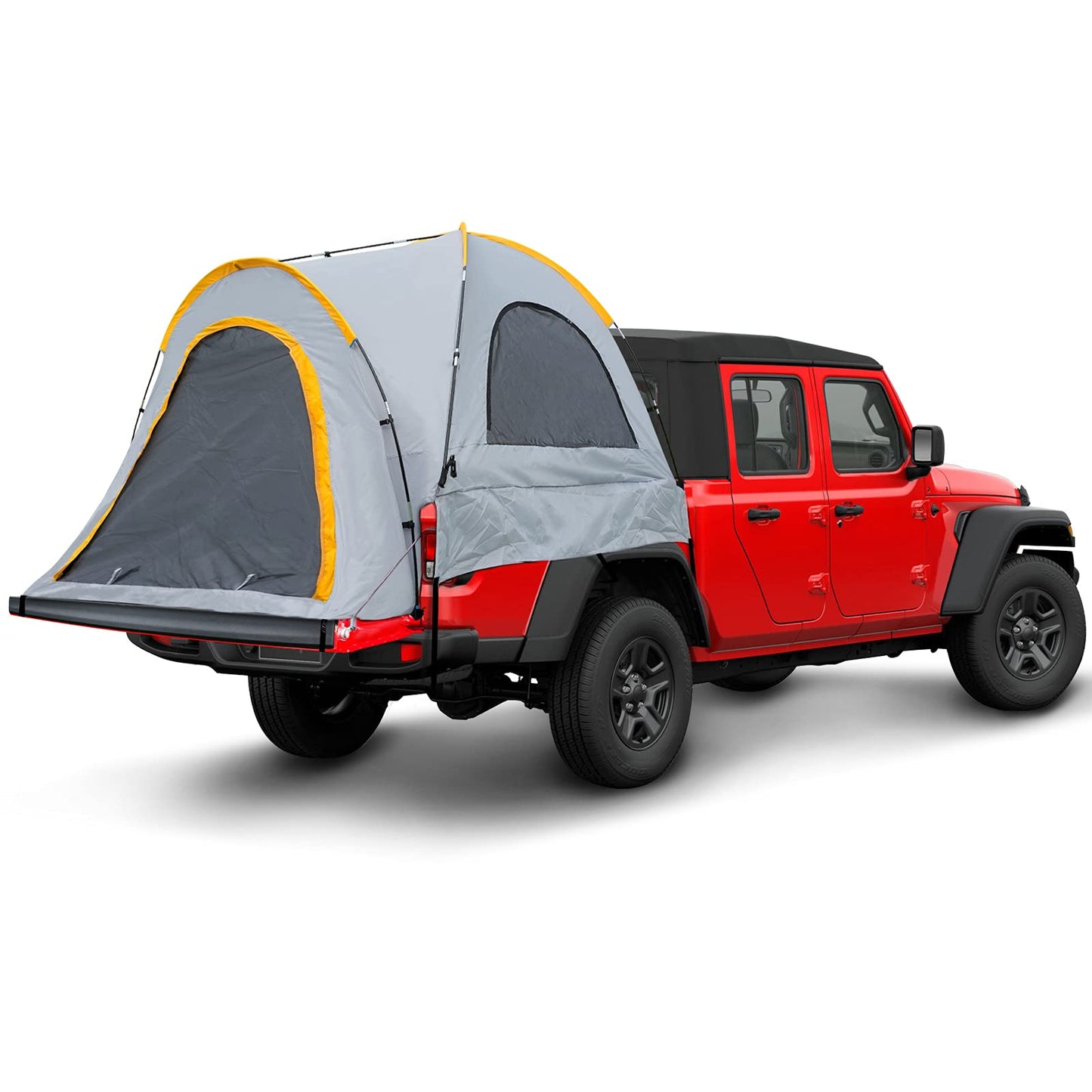Pickup Truck Bed Tent, Gladiator Truck Tent 5.5ft with Removable Rainfly and Carrying Case, Pickup for 5-5.5ft Bed for Jeep Gladiator Full-Size Compact