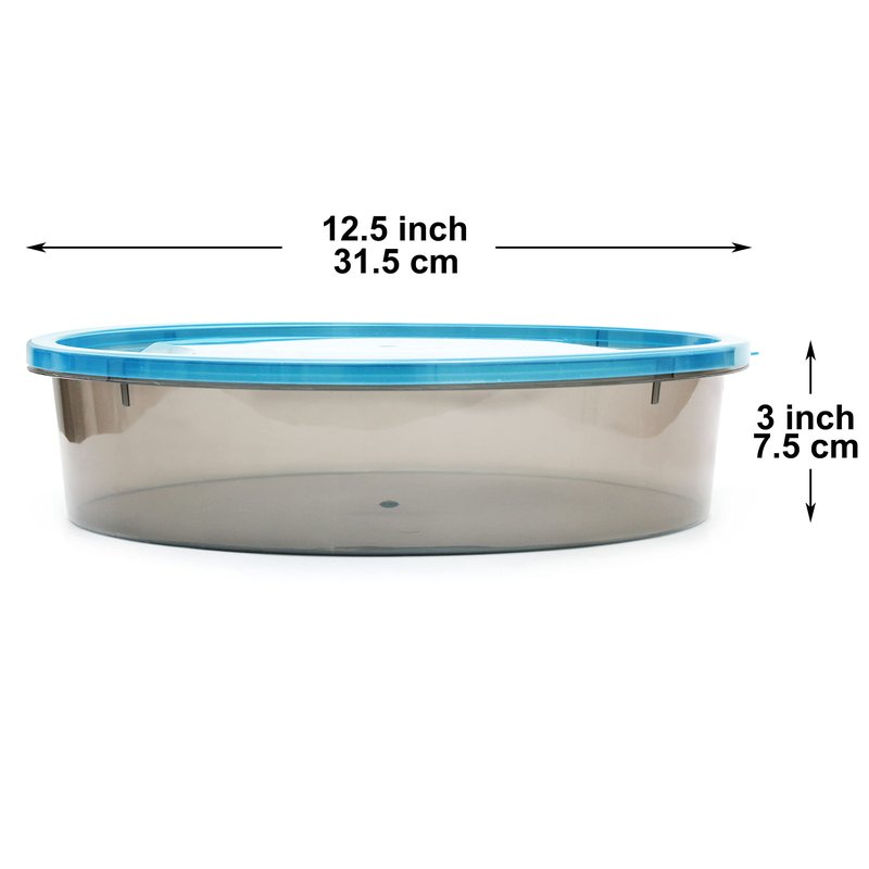 Youngever 3 Pack Pie Containers, Plastic Food Storage Containers, Fresh Pie Keeper, 11 inch Diameter