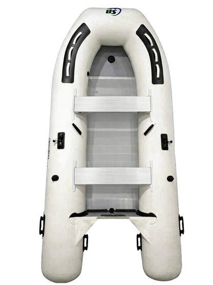 Inflatable Sport Boats Killer Whale 10.8' Aluminum Floor – Fishing Boat with Heat-Welded PVC – Inflatable Boat Easy Setup & Lightweight – 15HP Motor Compatibility – Includes Bench Seat & Carry Bag