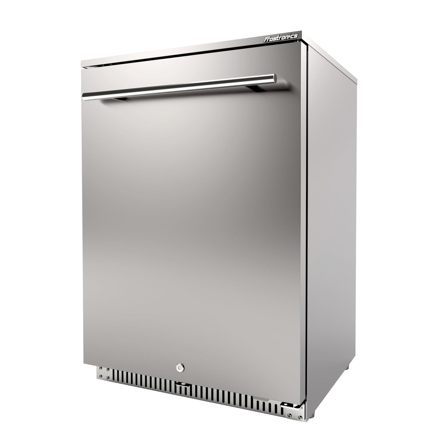 Frostronics 24 Inch Outdoor Beverage Refrigerator, 140 Can Built-In Beverage Fridge with 21-Inch Shallow Depth, 26°F Sub-Zero Fridge, Dual-Fan Cooling, Full SUS304 for Patio & Outdoor Kitchen