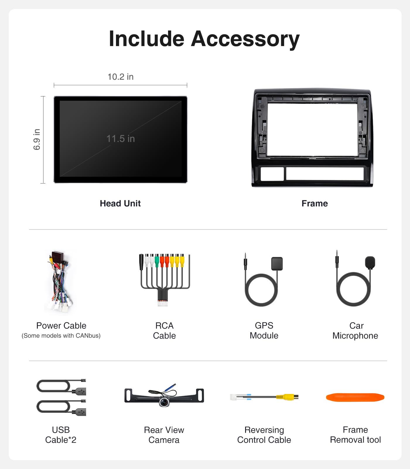 11.5 Inch 64G Car Radio Stereo Upgrade for Jeep Wrangler JK Compass Grand Cherokee Dodge Ram 2009-2012 with Wireless CarPlay/Android Auto/Android 13/Touch Screen/GPS Navigation/HD Backup Camera