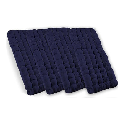 ZONETECH Camping Cot Pads Mattress - Premium Quality Outdoor Comfortable Thicker Cotton for Sleeping Lightweight Waterproof Bottom for Adult, Kid 4- Pack