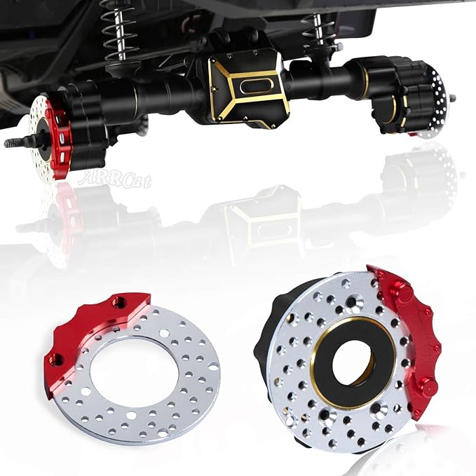 Brass Outer Portal Drive Housing Knuckle Cover Upgrades Part for TRX-4/TRX-6 Crawler RC Car 8PCS Outer Portal Drive Housing Knuckle CoverBlack