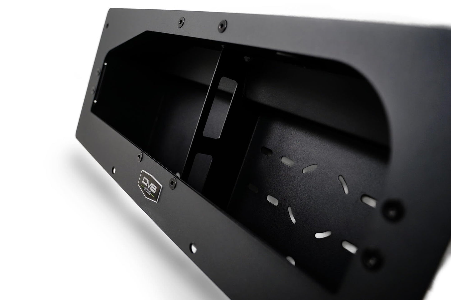 DV8 Offroad Air Compressor Mount & Storage Box for The 2021-2026 Ford Bronco | Designed for ARB Single or Twin Air Compressors | Heat Shield to Reduce Temperatures from Exhaust/Exterior
