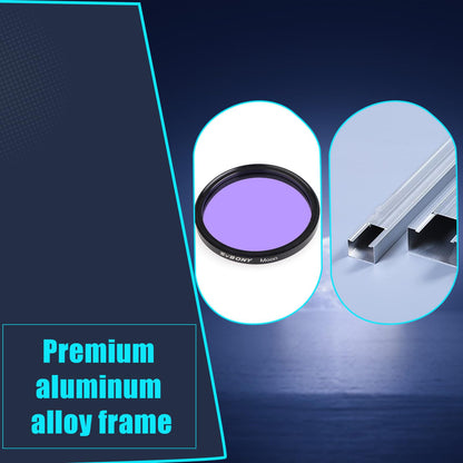 SVBONY SV407 2 1x42mm Binoculars and 2 Telescope Moon Filter Bundle,6° Field of View, Fully Multi-Coated, IPX6 Waterproof,Enhanced Lunar and Planetary Observation, Metal Frame Optical Glass