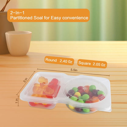 Obfuscate 10-Set Reusable Snack Containers with Lids - Perfect for Portion Control & Meal Prep
