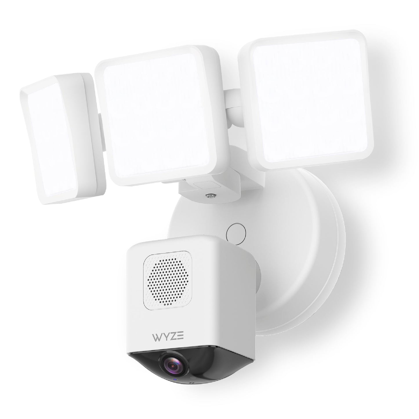 WYZE Floodlight Camera Pro, PCMag Editors' Choice 3000-Lumen LEDs, 2.5K HD Outdoor Security Camera, 180° Wide View, Motion Detection, Color Night Vision, Works with Alexa & Google-White