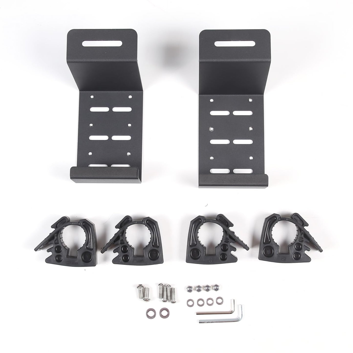 Aunginsy Bed Rail Mount Brackets Compatible with Ford Maverick 2022-2024 2025 Truck Bed Rail Track System Bed Rail Modular Accessory Mount for Shovels, Recovery Boards, Fuel Cans & Other Accessories