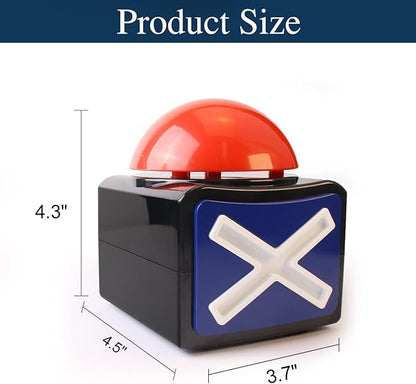 BEAN LIEVE 4Pack Game Buzzer - Quiz Trivia Lights Sound Red Game Buzzer for Adults