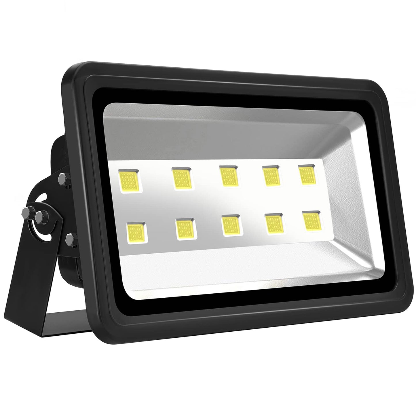500W LED Flood Light Outdoor, 50000lm Super Bright Floodlight, IP66 Waterpoof, 6000k Daylight White Exterior Lamps, 100-277v Commercial Security Lighting Fixture for Stadium Arena Court Parking Lot
