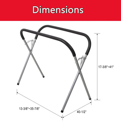 Portable Work Stand,Heavy Duty Workbench,750 Pound Capacity,Adjustable, Padded,Powder-Coated Steel, Rubber Feet, Automotive Fender Stand for Garages, Repair Shops, and DIY