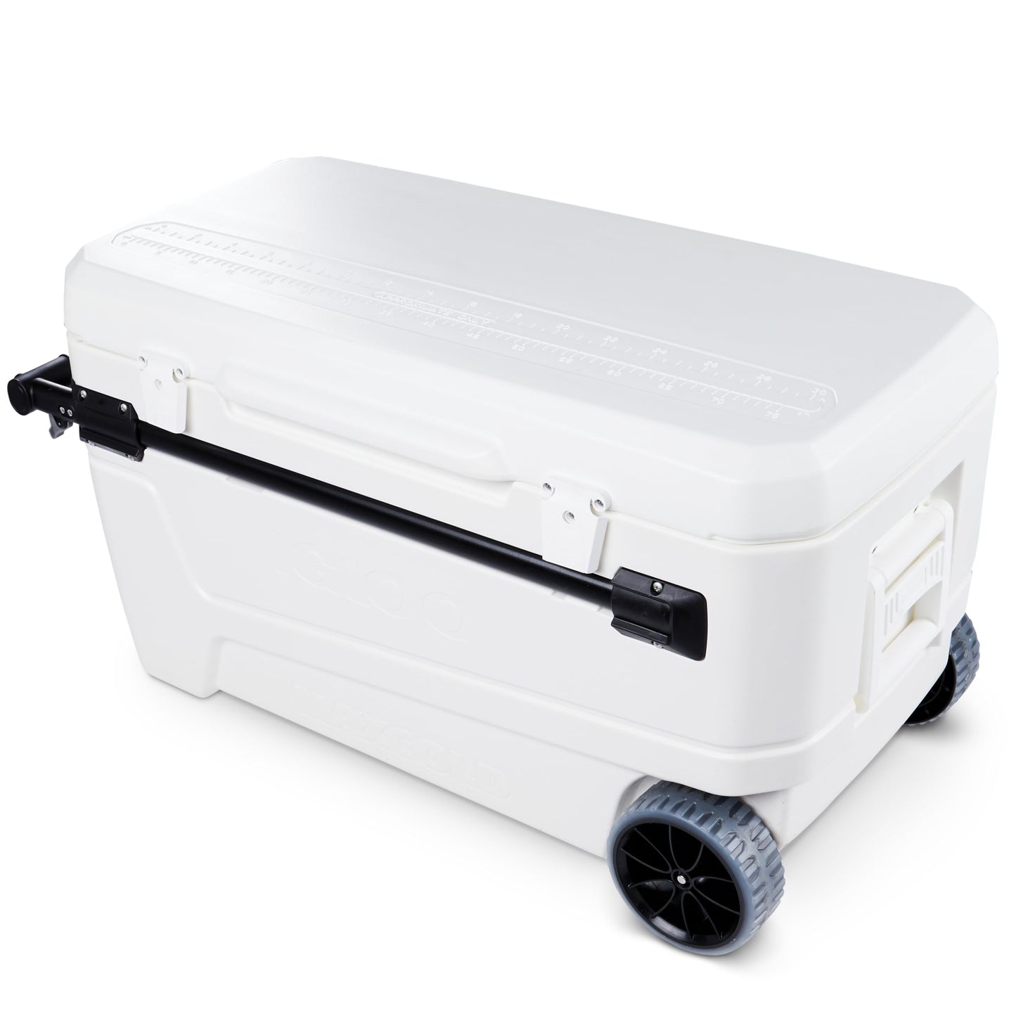 Igloo MaxCold Glide Coolers 110 QT, Insulated Portable Rolling Cooler with Soft Ride Wheels, 168 Can Capacity, Leak-Proof, 5-day Ice Retention