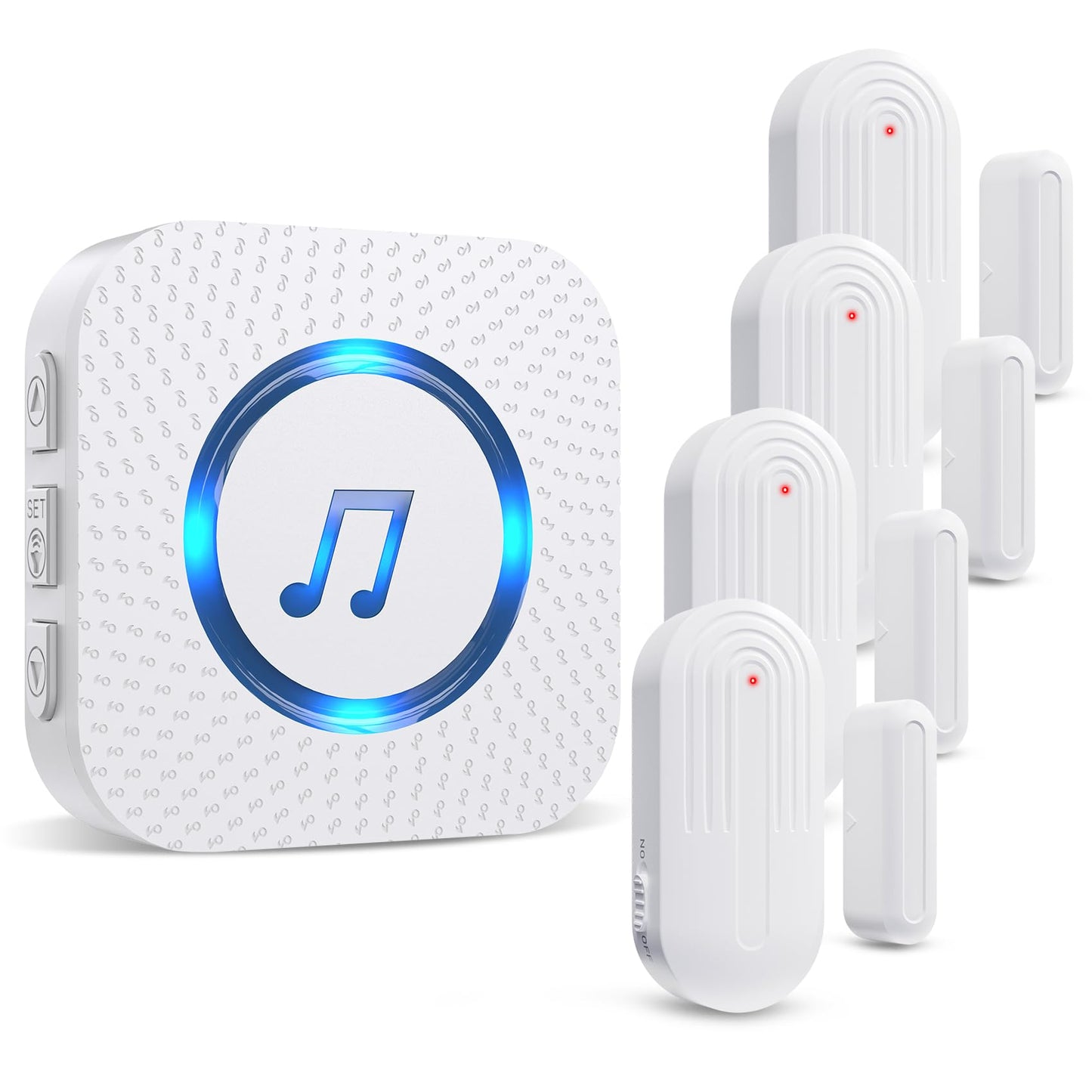Sanjie Door Chime,Wireless Door Chimes When Door Opens Entry Alarm for Home/Business/Office/Store with 800ft Range,55 Chimes and 5 Adjustable Volume Door Ringer Alert
