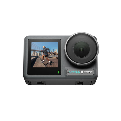 Xtra Edge Action Camera, 1/1.3" Sensor & 4K Cinematic Video, Hyper Stabilization, Waterproof Camera to 52 Ft, 3-Hour Battery, Universal Quick Mount, Vlogging Camera for Adventure Photography