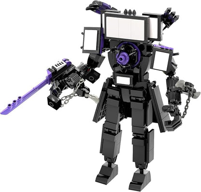 Bentex Toilet Upgraded Titan TV Man Figure Building Block Set Upgraded Cameraman Speakerman Game Model Collectible Building Bricks Birthday Gift for Adults Fans (396pcs)